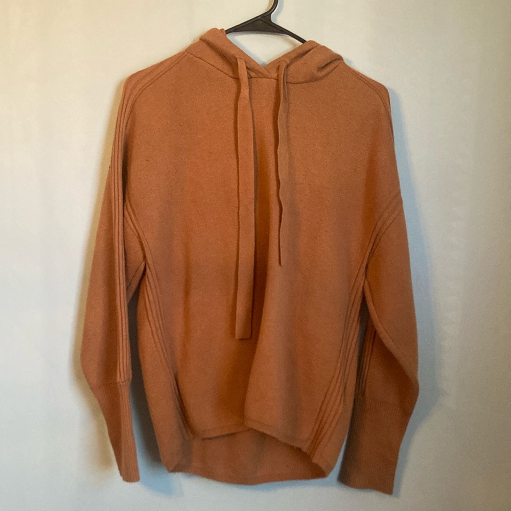 7 For All Mankind brown hoodie sweater